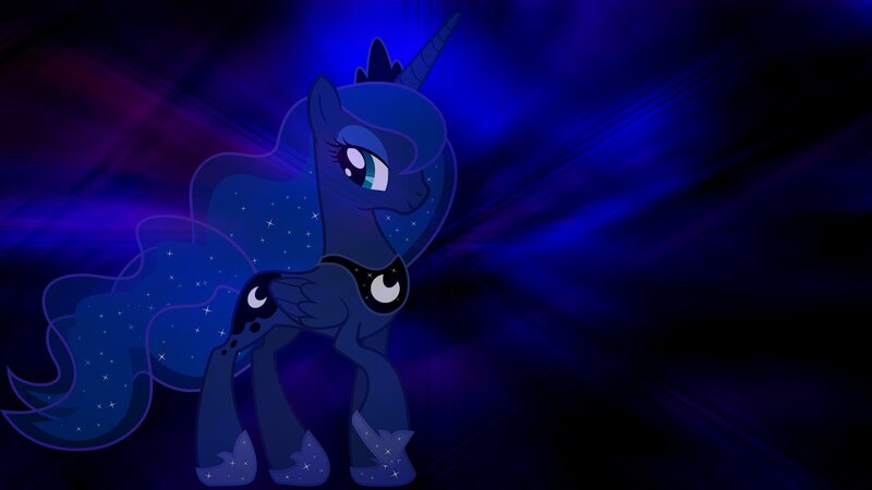 Princess Luna in starry night