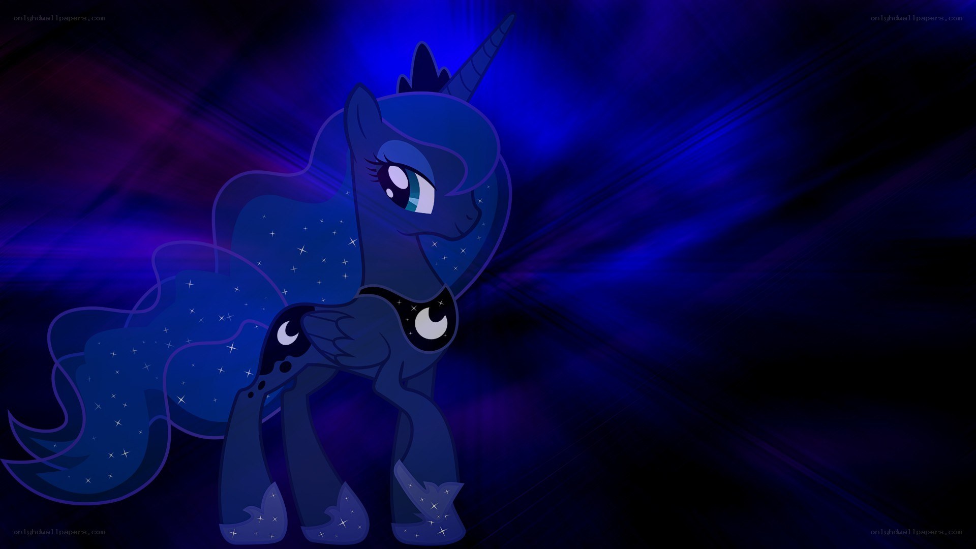 Princess Luna in starry night