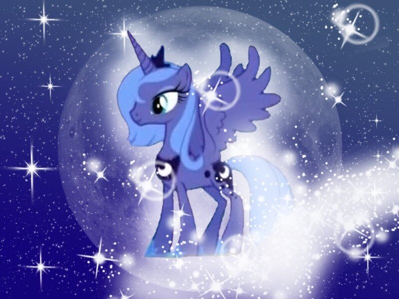 Princess Luna in starry night