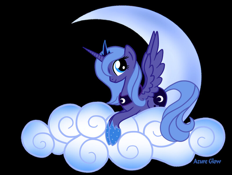 Princess Luna on a cloud