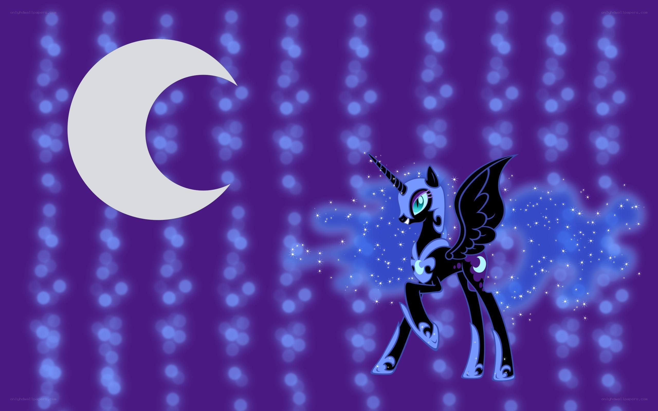 Princess Luna under the moon