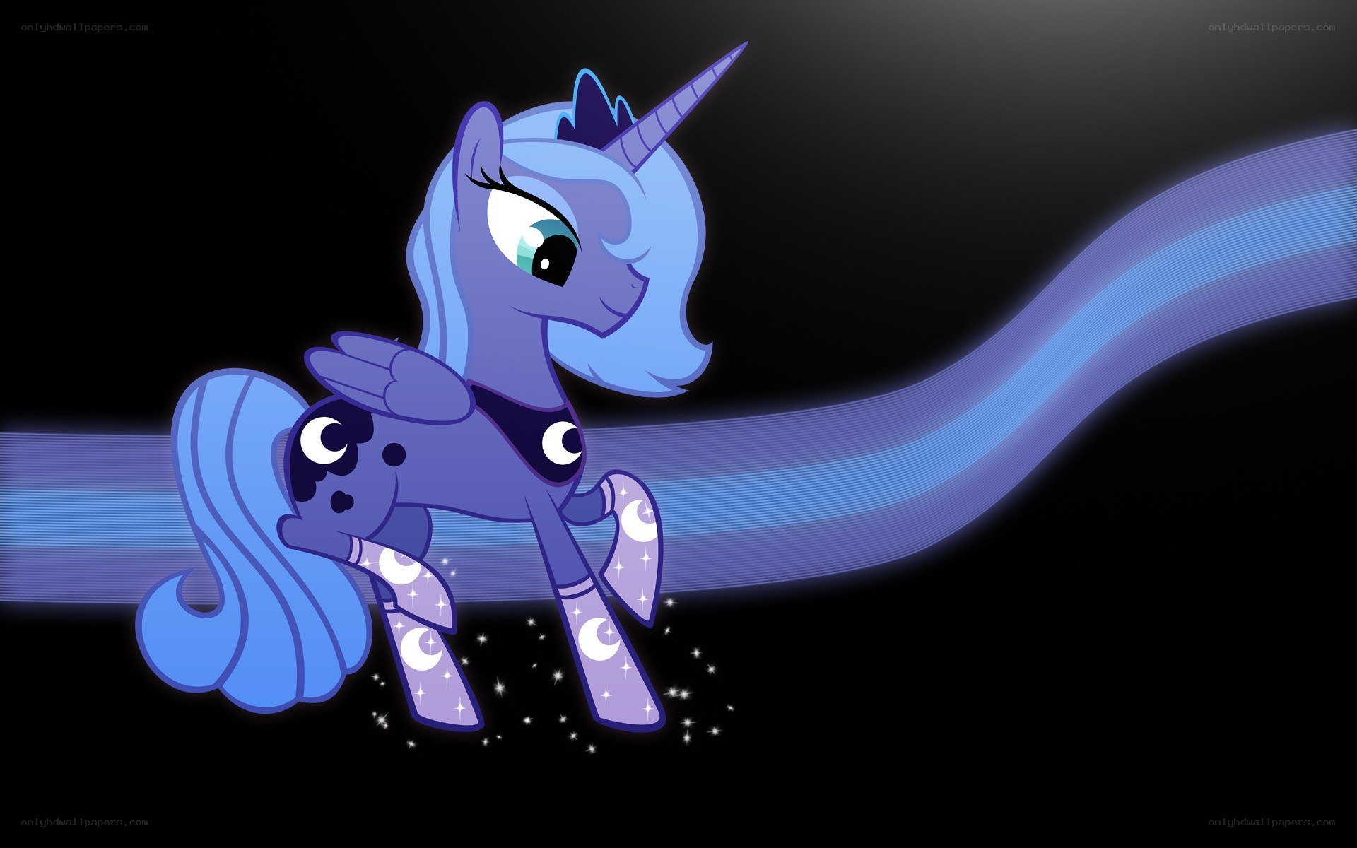 Princess Luna with moon magic