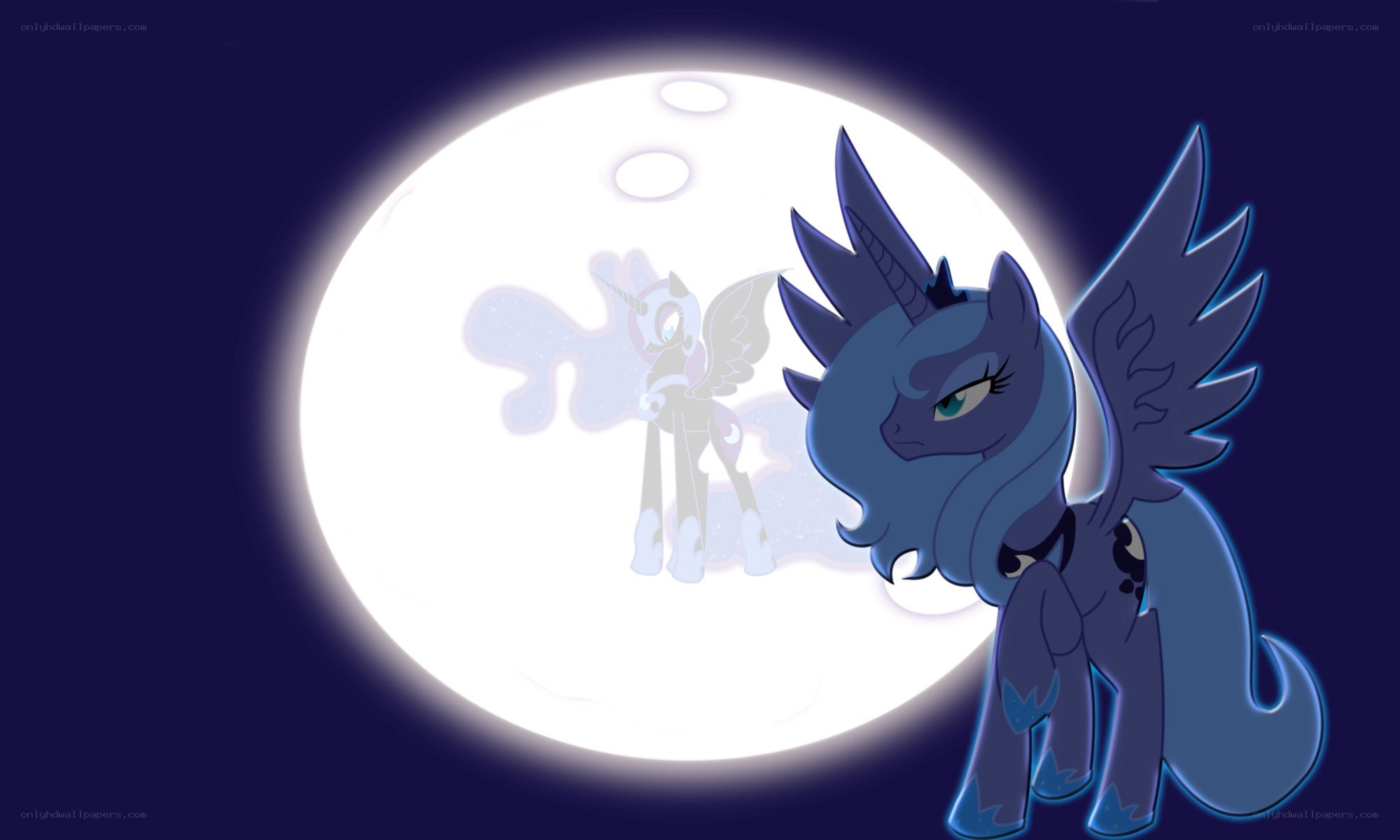 Princess Luna with moon reflection