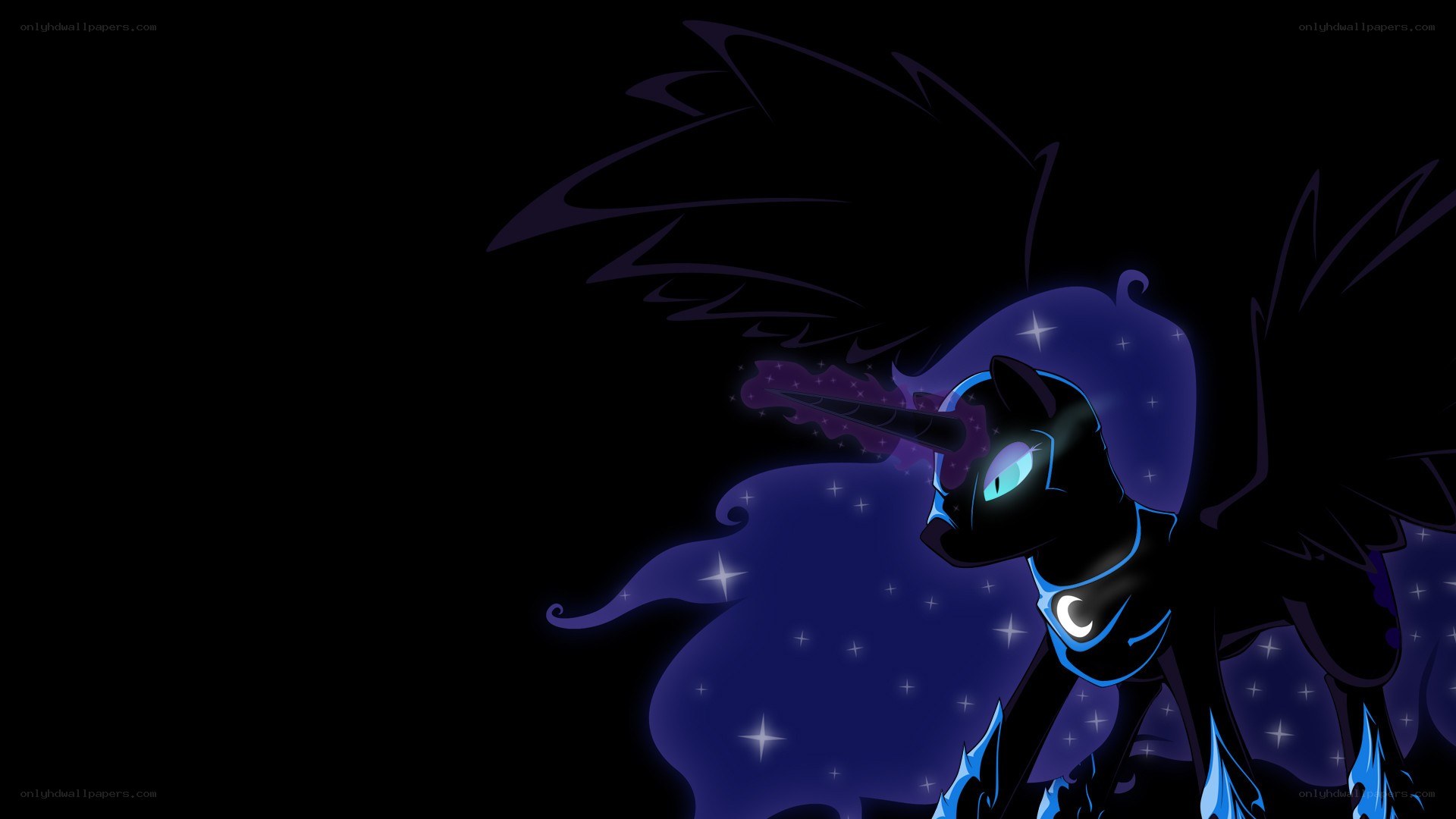 Princess Luna with starry mane