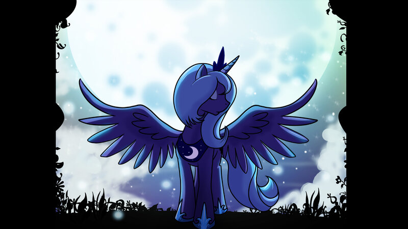 Princess Luna with wings