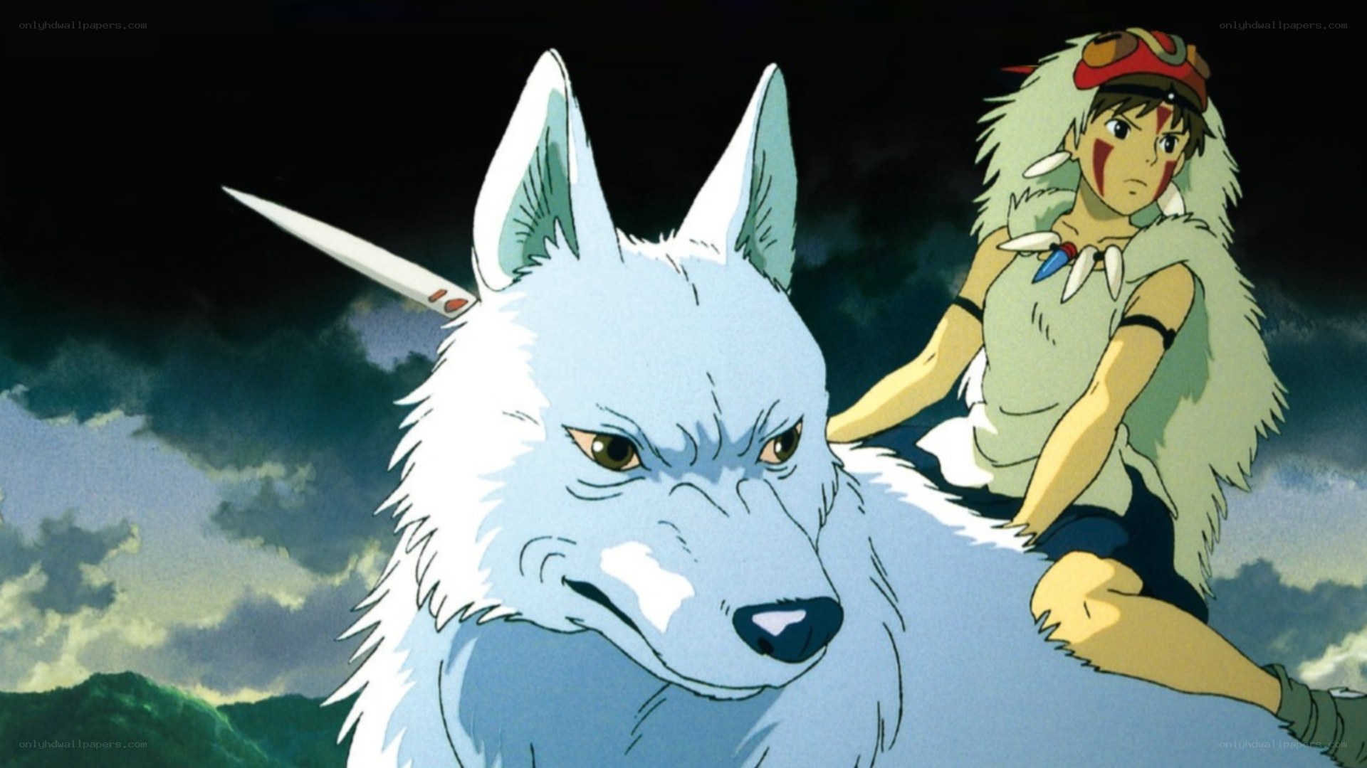 Princess Mononoke and the wolf