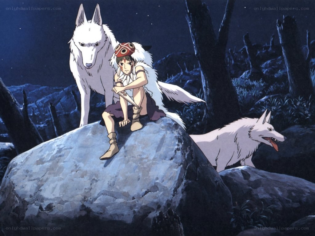 Princess Mononoke and wolves