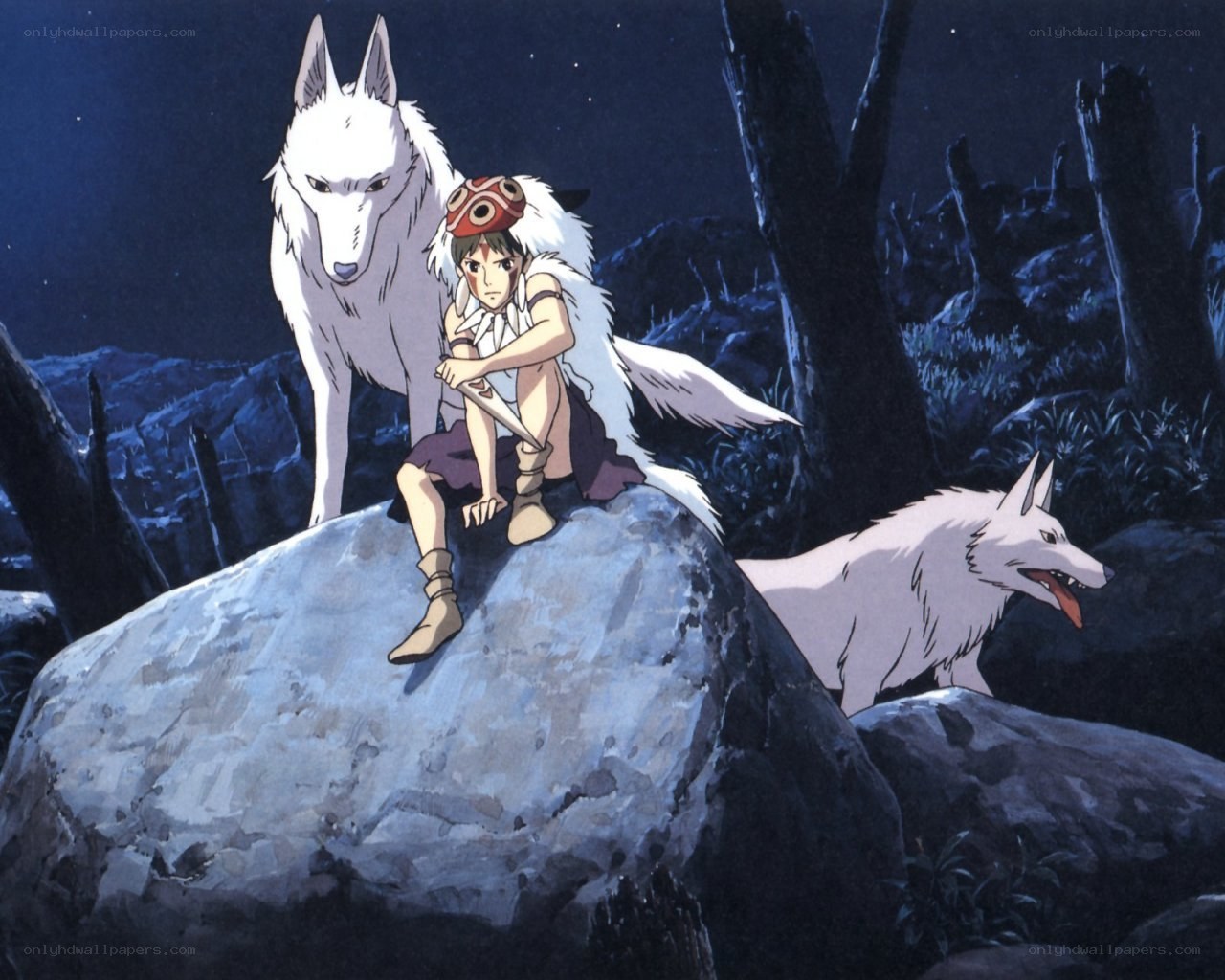 Princess Mononoke and wolves