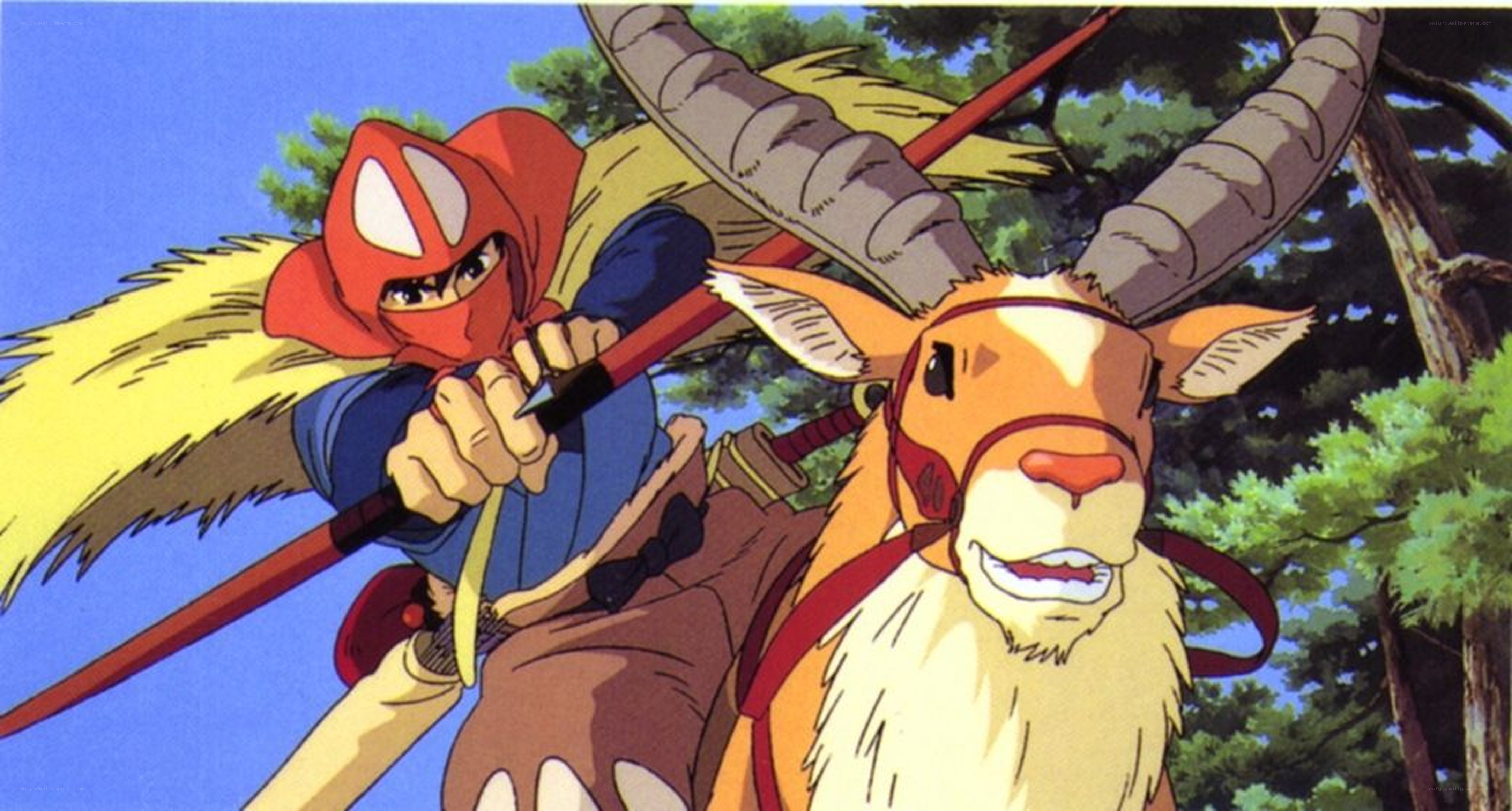 Princess Mononoke anime scene