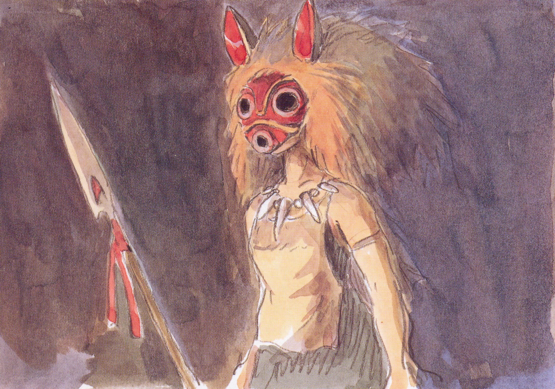 Princess Mononoke character art
