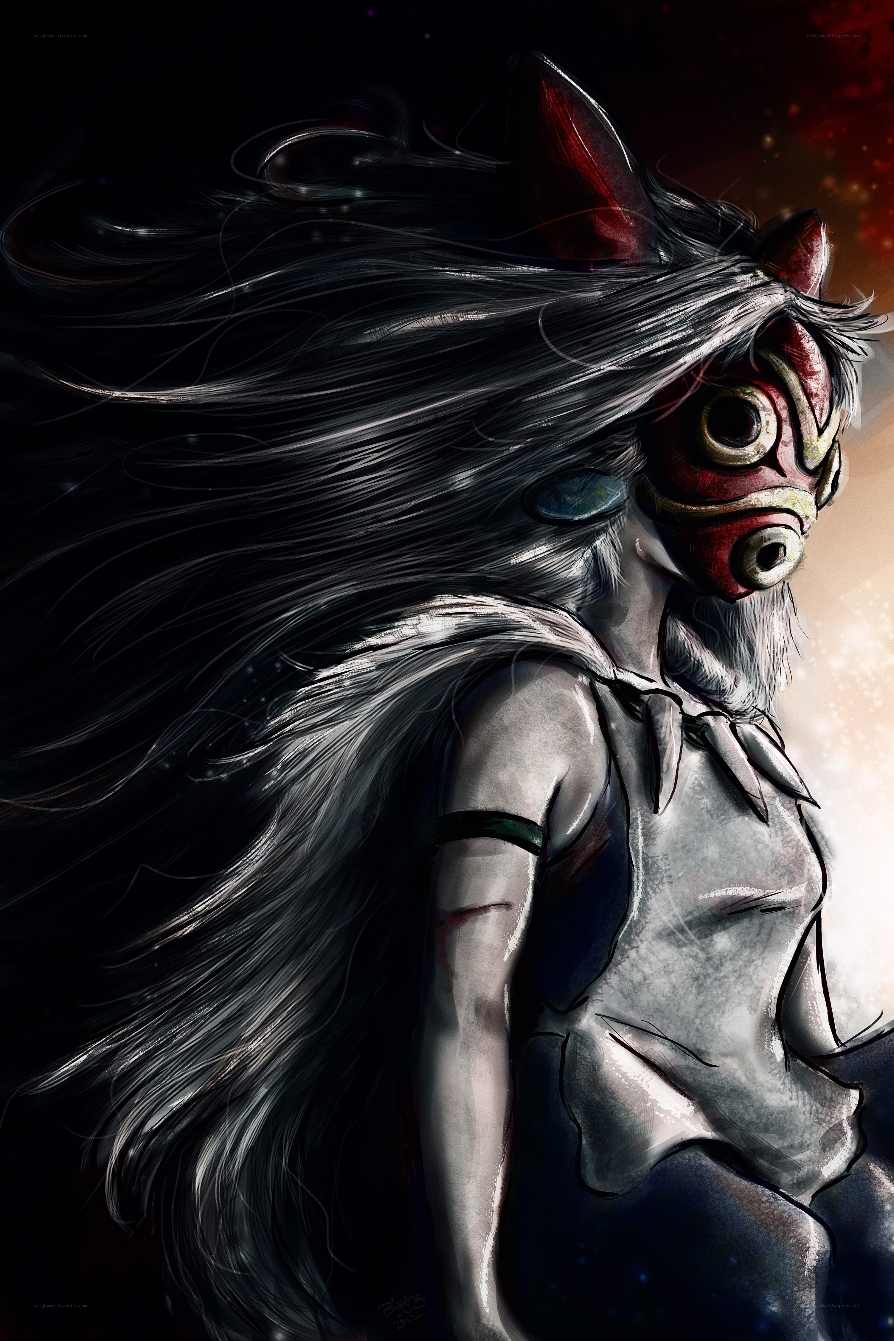 Princess Mononoke character art