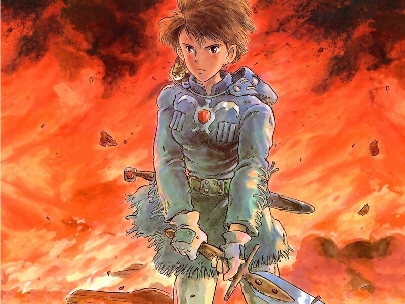 Princess Mononoke in fire