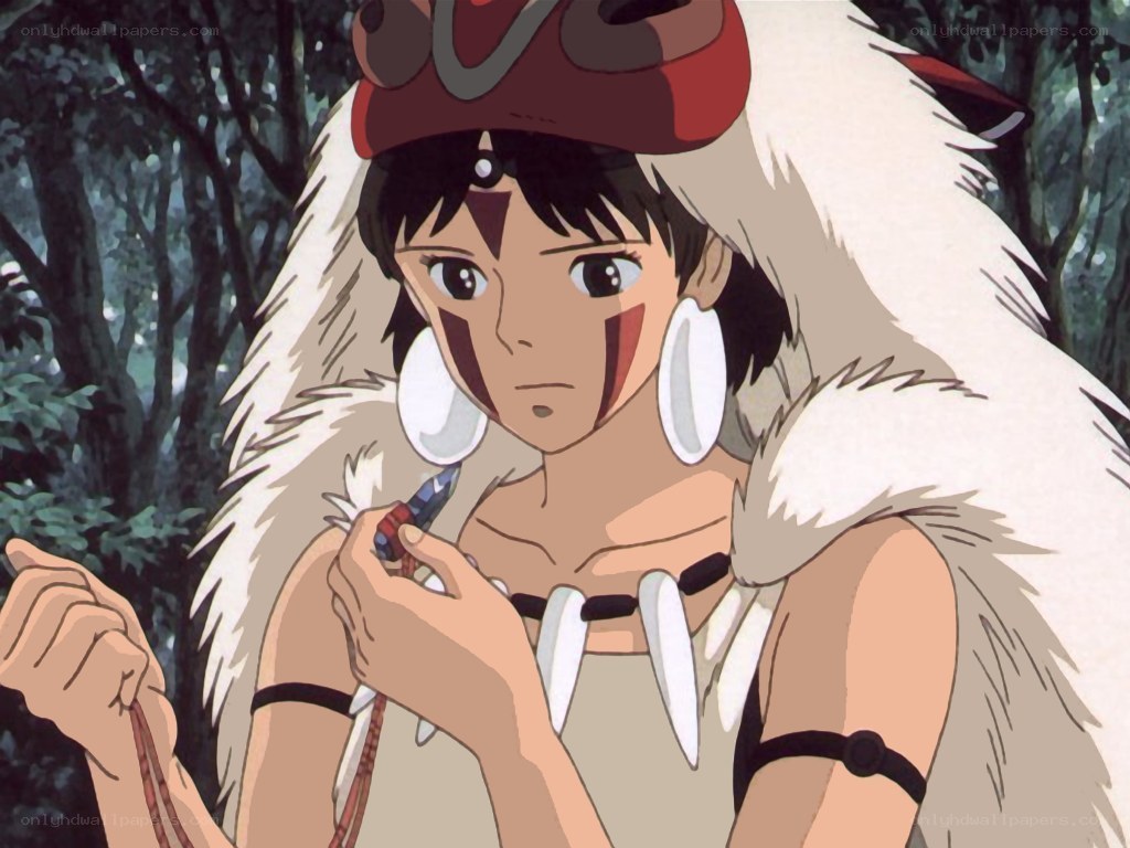 Princess Mononoke in forest