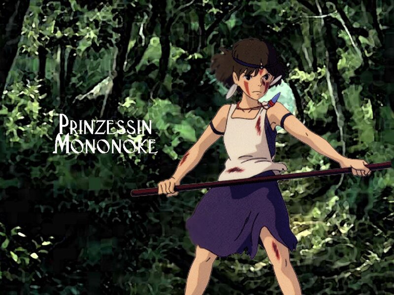 Princess Mononoke in the forest