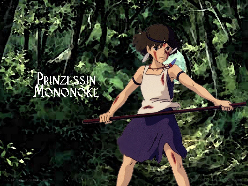 Princess Mononoke in the forest