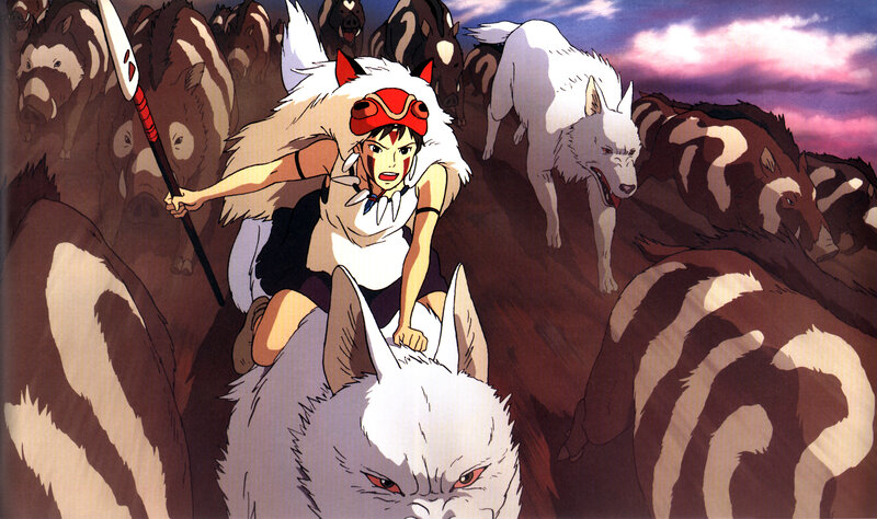 Princess Mononoke in wolf pack