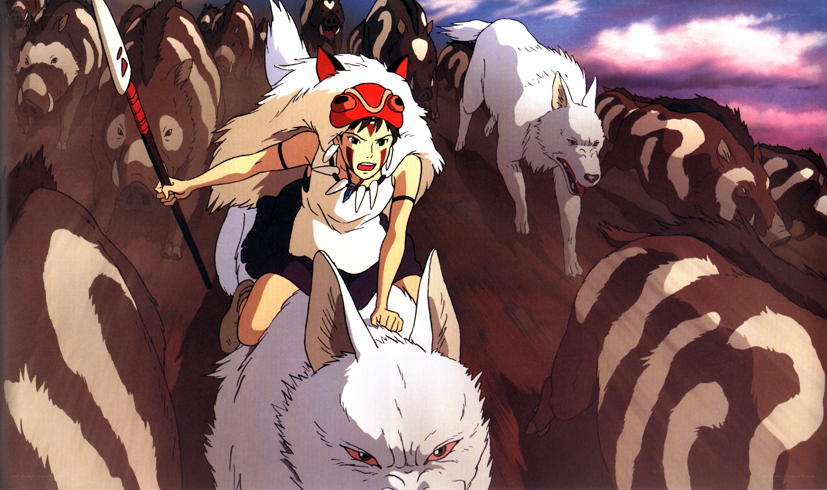 Princess Mononoke in wolf pack