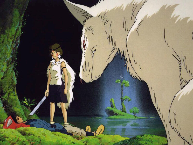 Princess Mononoke scene