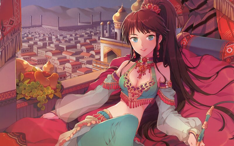 princess on a balcony