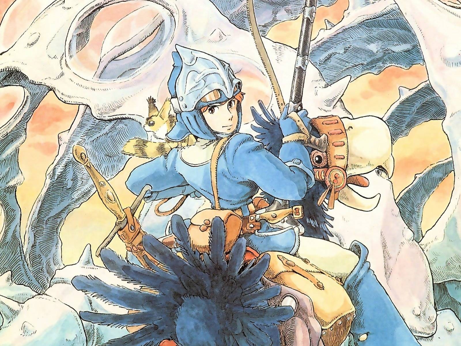 Princess on a flying creature