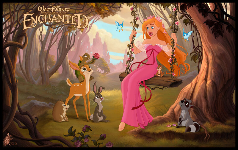 Princess on a Swing — Pink