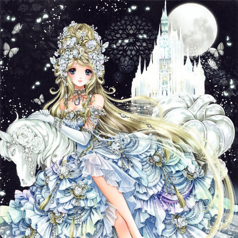 Princess on White Horse