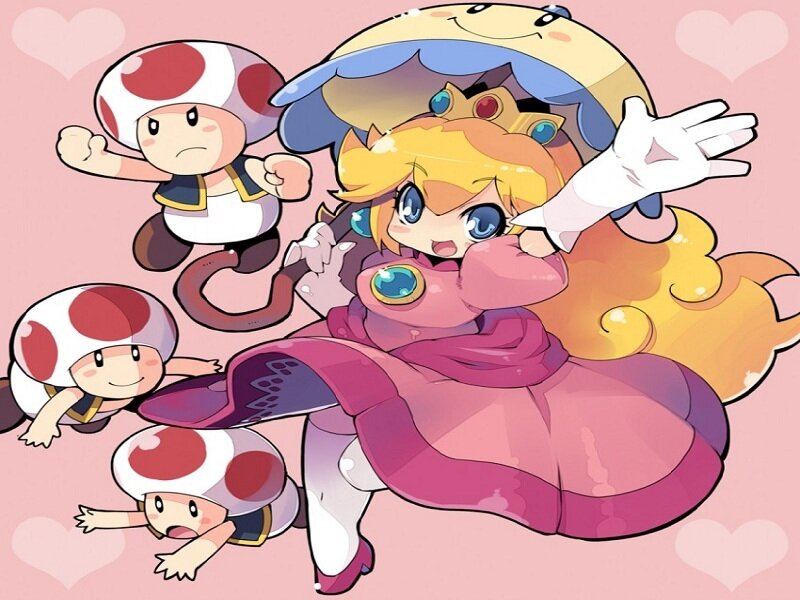 Princess Peach and Toad characters