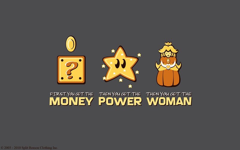 Princess Peach Character — Gray, Humorous, Digital Art, Coin