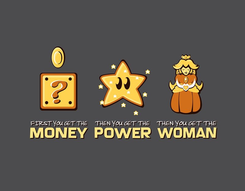 Princess Peach Character — Gray, Humorous