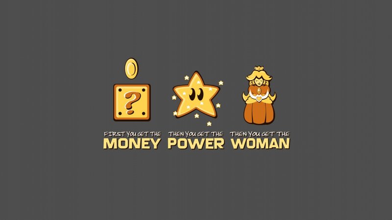 Princess Peach Character — Gray, Playful