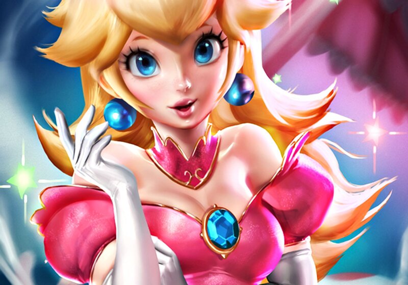 Princess Peach Character — Pink, Magical