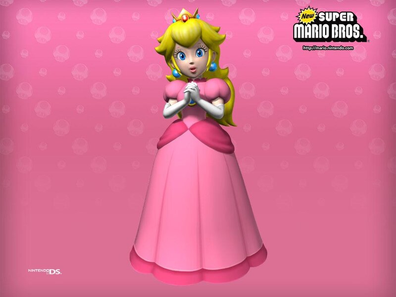 Princess Peach Character — Pink, Playful, 3d Render, Crown