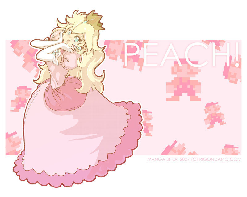 Princess Peach Character — Pink, Playful