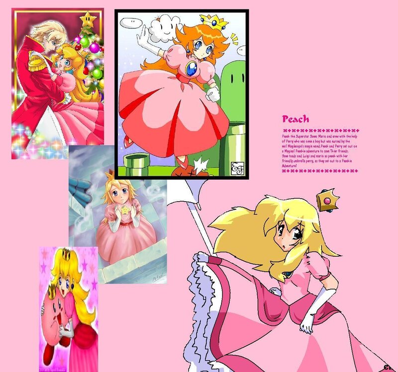 Princess Peach Character — Pink
