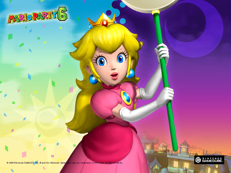 Princess Peach Holding a Fan — Pink