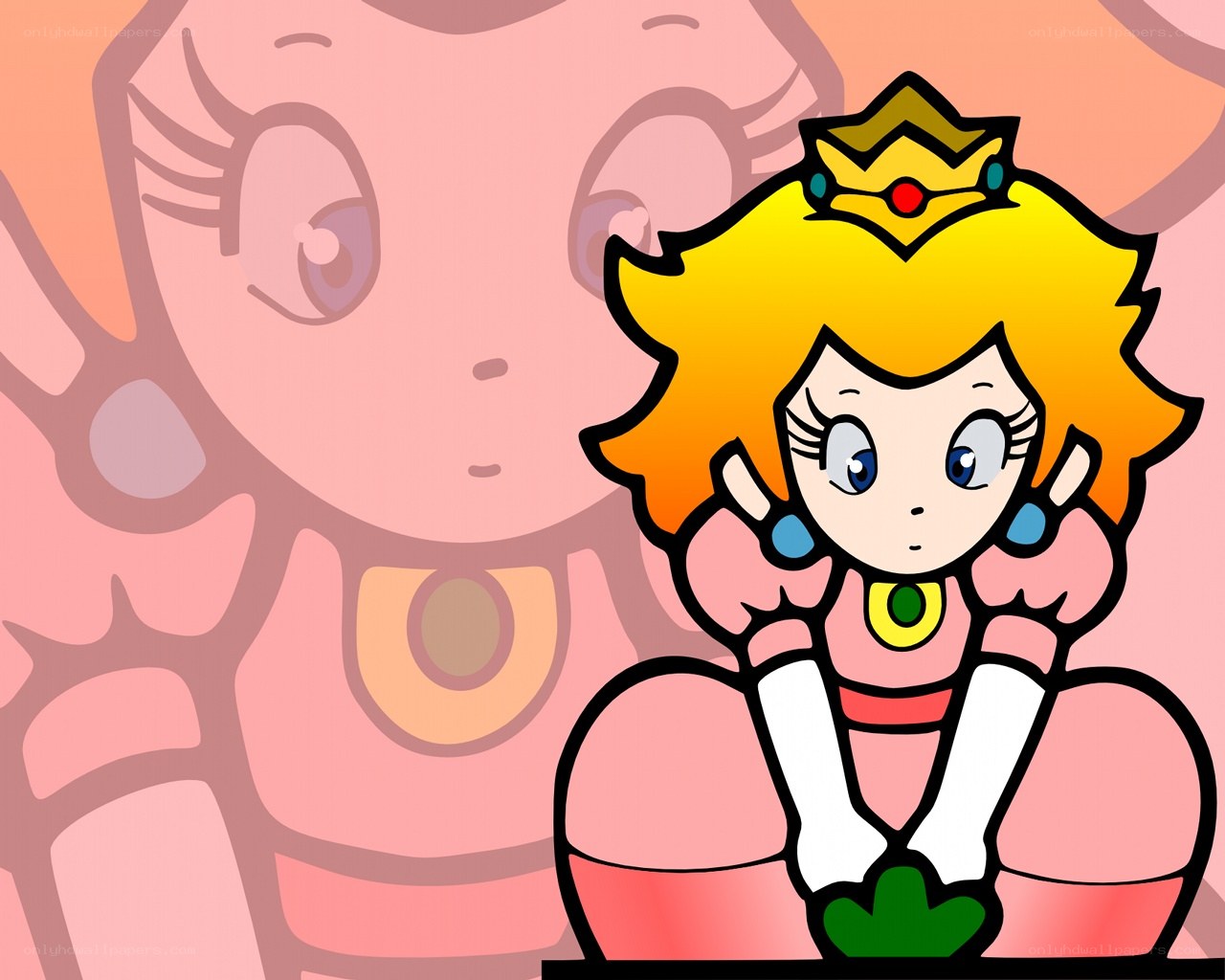 Princess Peach in a cute pose