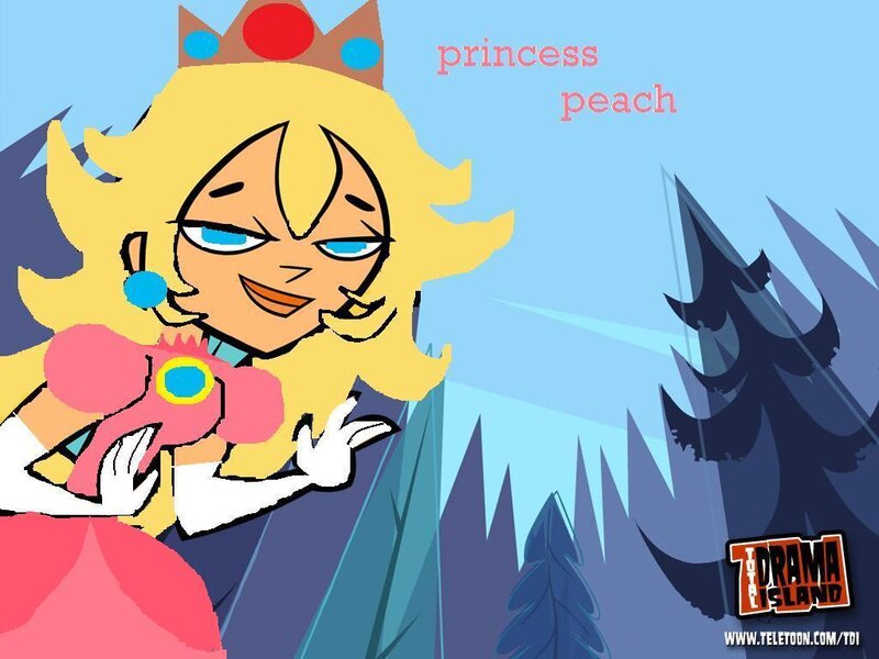 Princess Peach in a forest