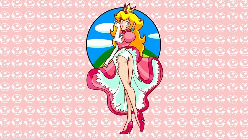 Princess Peach in pink dress