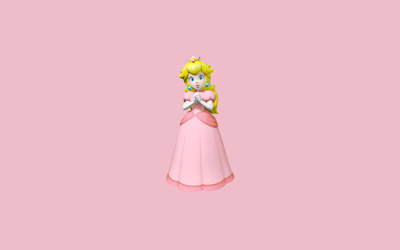 Princess Peach in pink dress