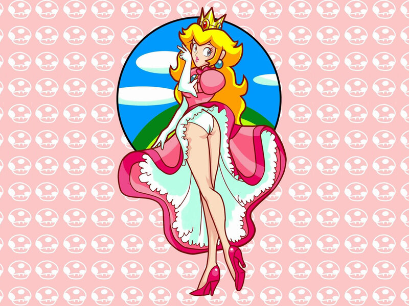 Princess Peach in pink dress