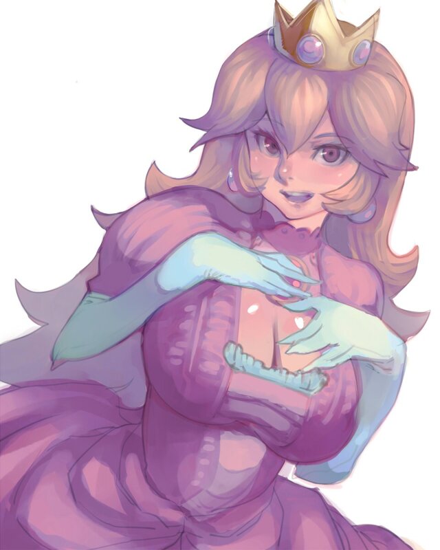 Princess Peach in purple dress