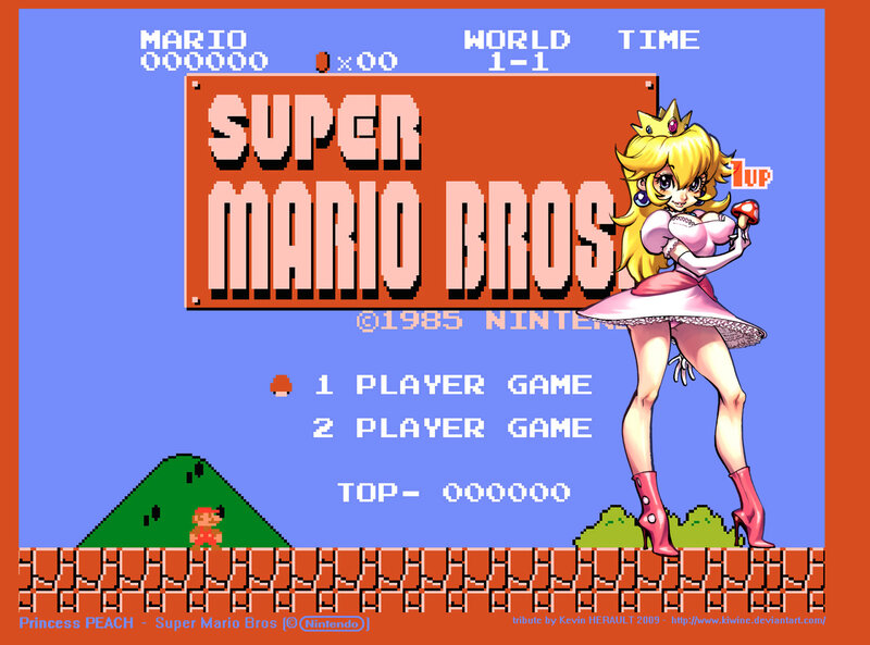 Princess Peach in Super Mario Bros