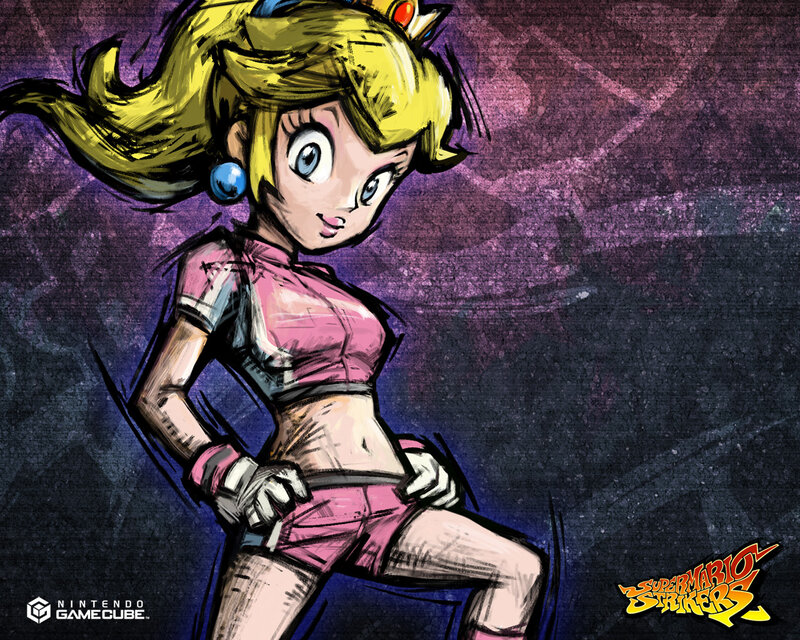 Princess Peach in Super Mario Strikers