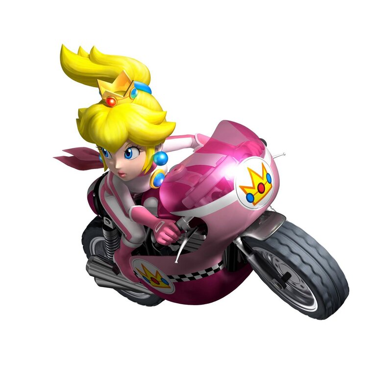 Princess Peach on a Motorcycle — Pink