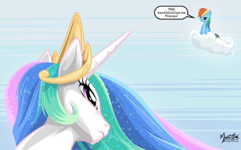 Princess Pony with Rainbow Mane