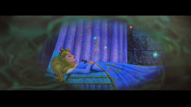 Princess Sleeping in Bed — Blue