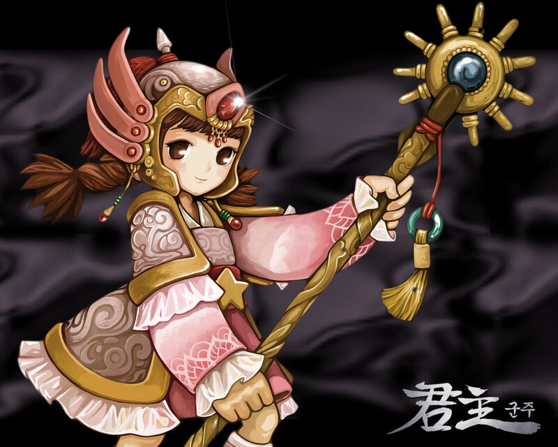 princess warrior with staff