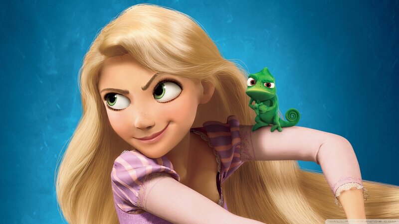 Princess with Chameleon