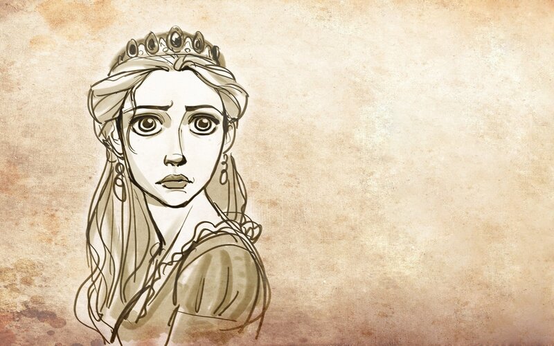 princess with crown illustration