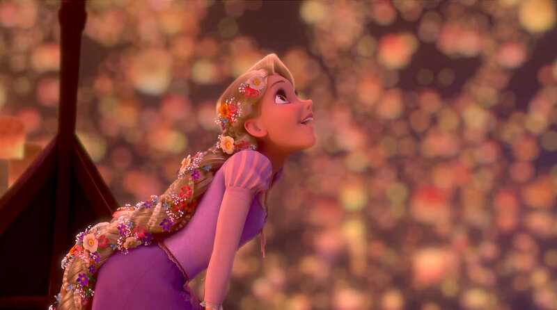 Princess with Flower Crown — Purple